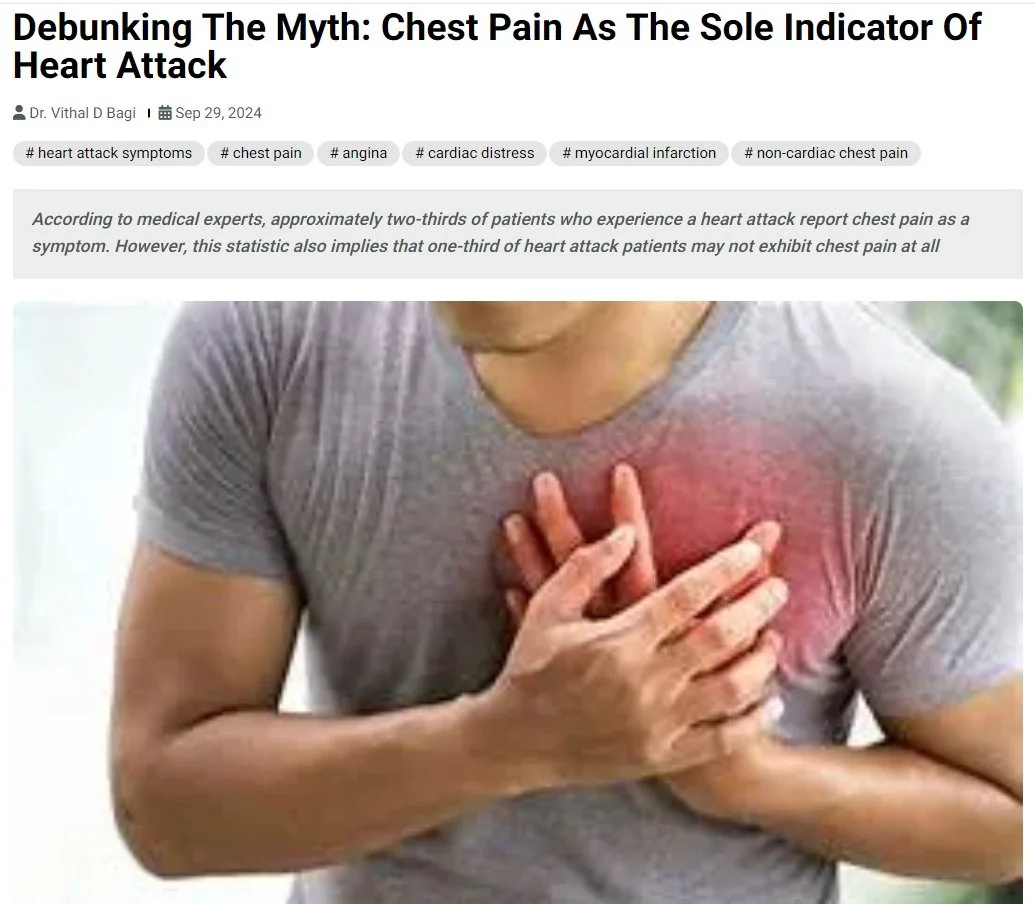 Debunking The Myth: Chest Pain As The Sole Indicator Of Heart Attack